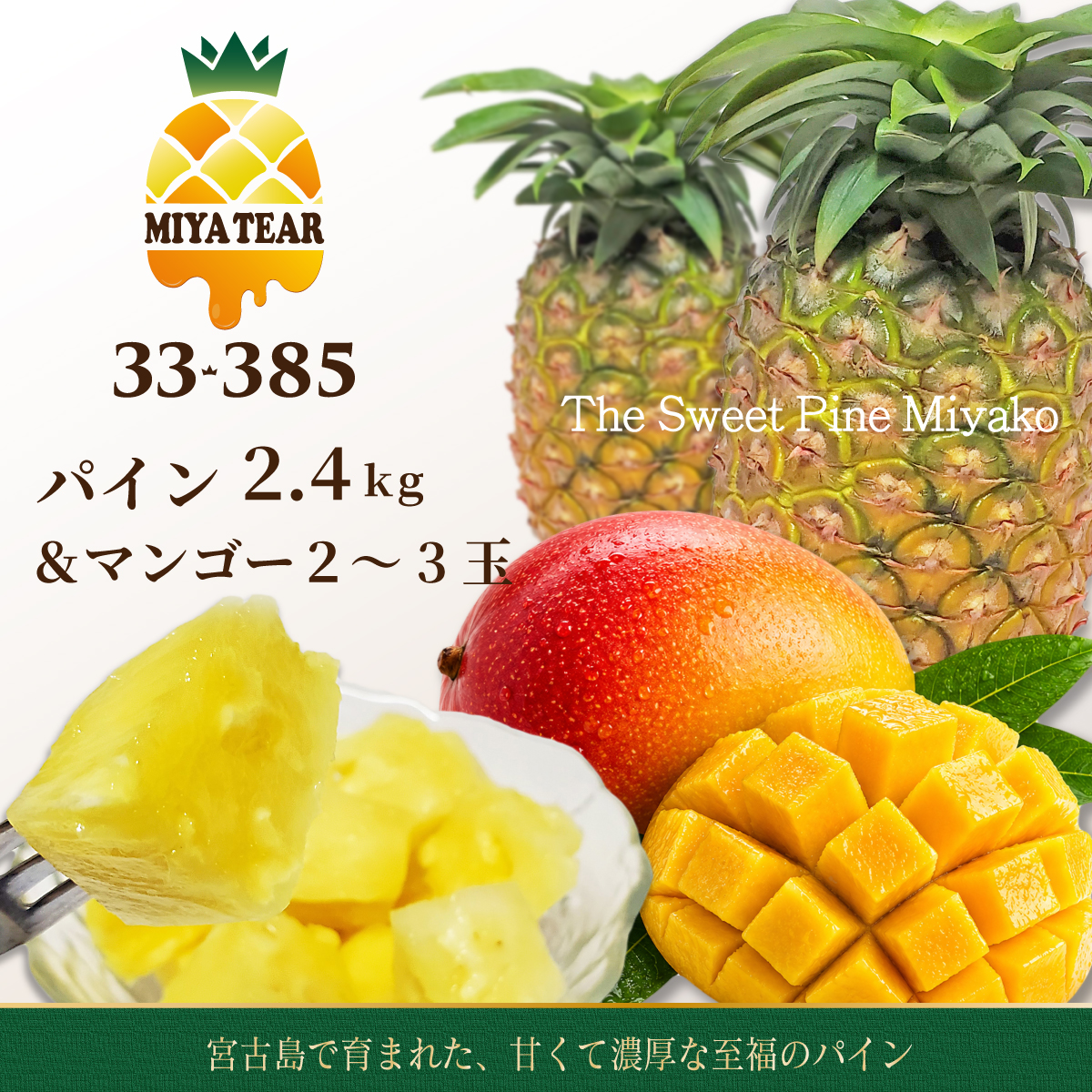 宮古島パイン&マンゴー MIYATEAR M 2.4kg & マンゴー2~3玉